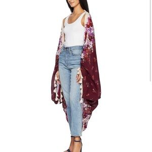 Free People Bali Wrapped In Blooms kimono